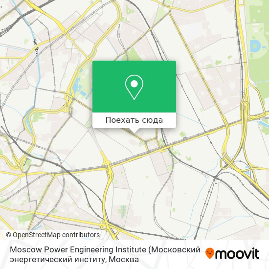 Карта Moscow Power Engineering Institute