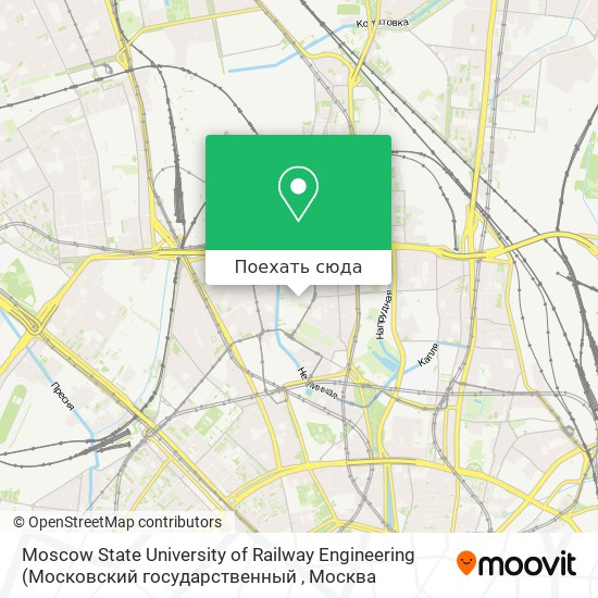 Карта Moscow State University of Railway Engineering