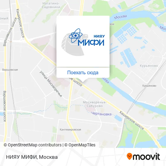 Карта НИЯУ МИФИ