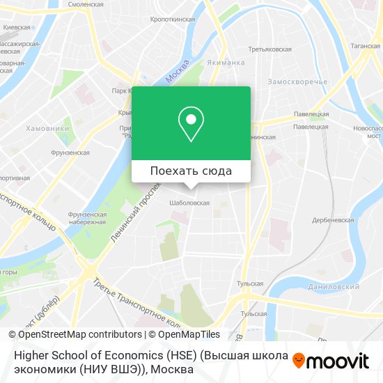 Карта Higher School of Economics (HSE) (Высшая школа экономики (НИУ ВШЭ))