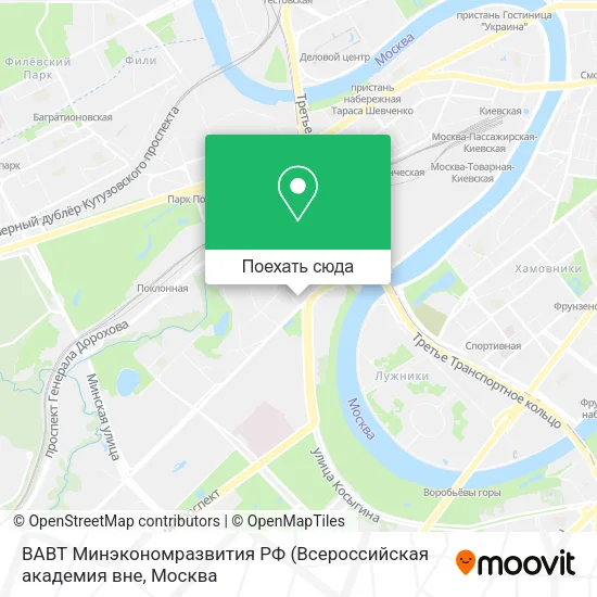 Карта ВАВТ Минэкономразвития РФ