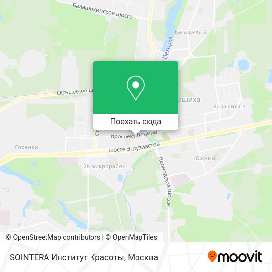 Карта SOINTERA Институт Красоты