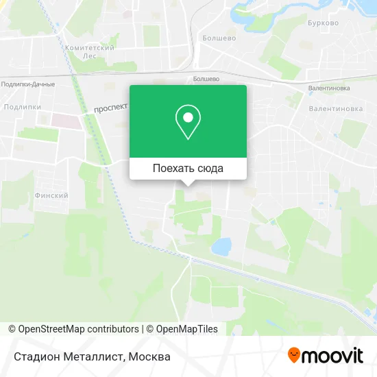 Карта Стадион Металлист