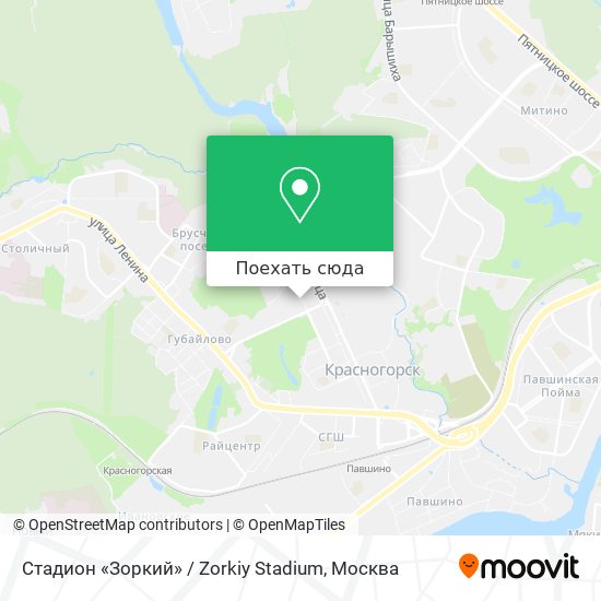 Карта Стадион «Зоркий» / Zorkiy Stadium