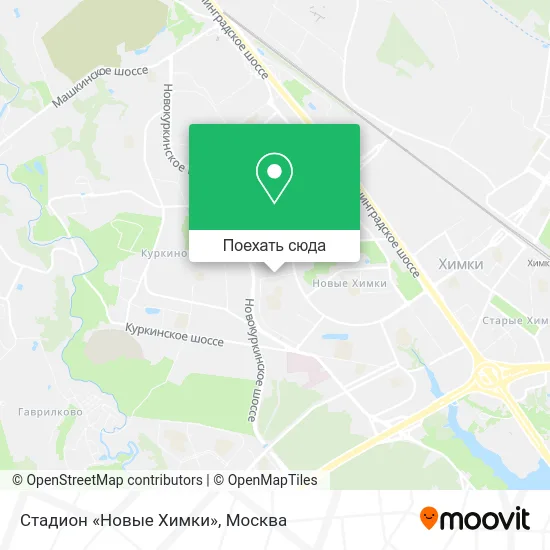 Карта Стадион «Новые Химки»
