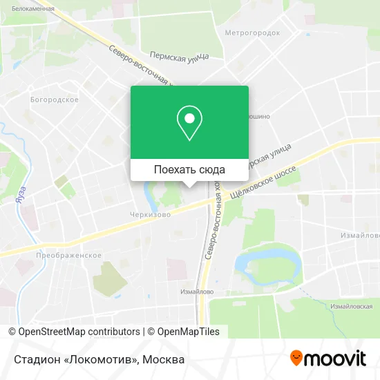 Карта Стадион «Локомотив»