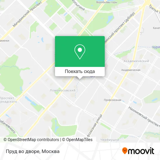 Карта Пруд во дворе