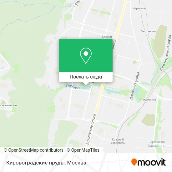 Карта Кировоградские пруды