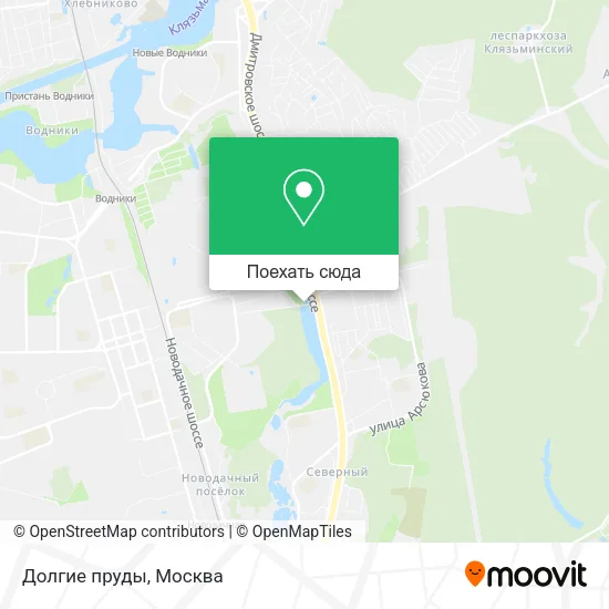 Карта Долгие пруды