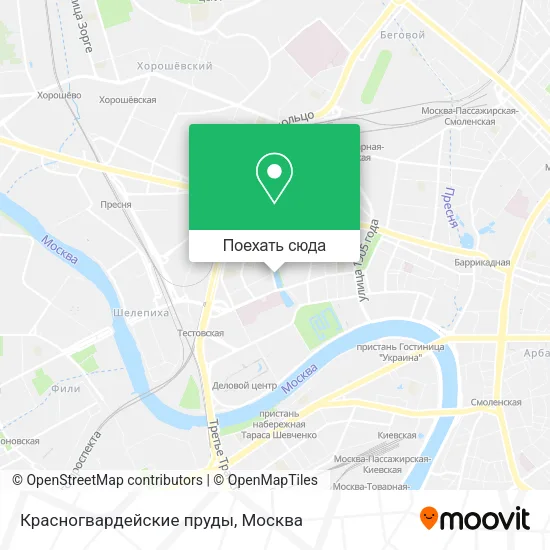 Карта Красногвардейские пруды