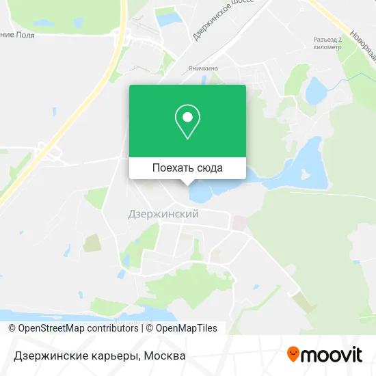 Карта Дзержинские карьеры