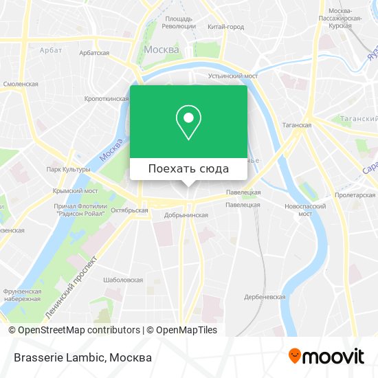Карта Brasserie Lambic
