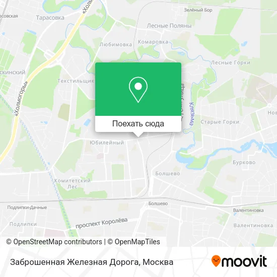 Карта Заброшенная Железная Дорога