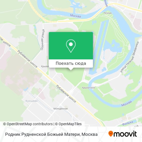 Карта Родник Рудненской Божьей Матери