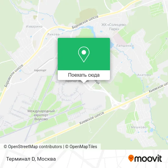 Карта Терминал D