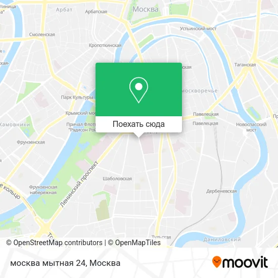 Карта москва мытная 24