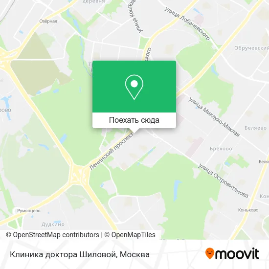 Карта Клиника доктора Шиловой