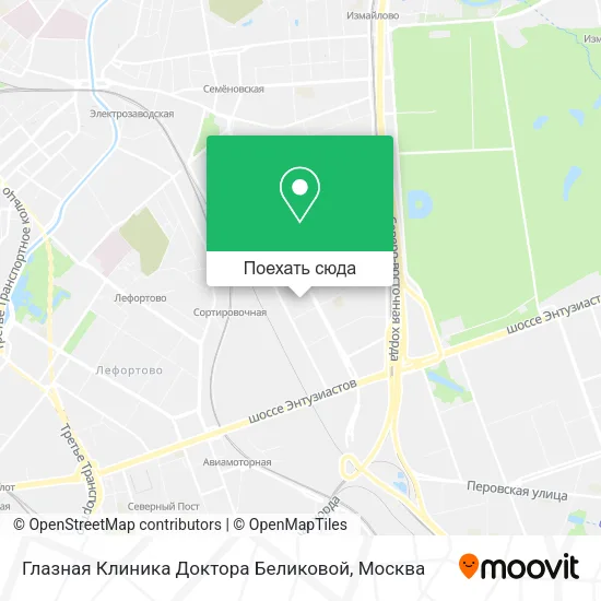 Карта Глазная Клиника Доктора Беликовой