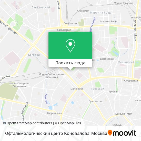 Карта Офтальмологический центр Коновалова