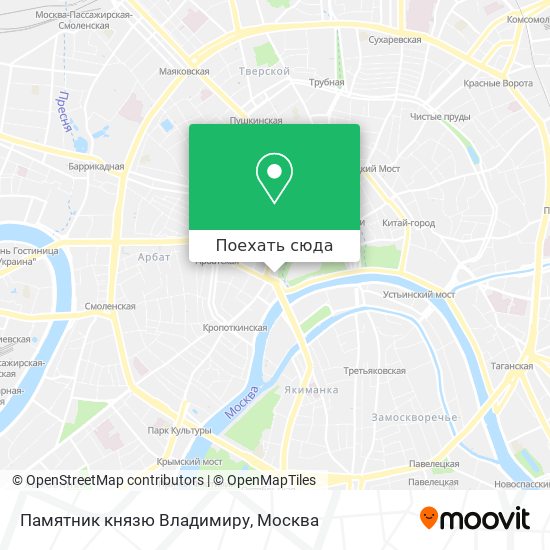 Карта Памятник князю Владимиру
