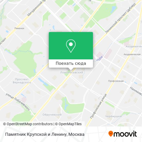 Карта Памятник Крупской и Ленину