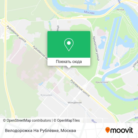 Карта Велодорожка На Рублёвке