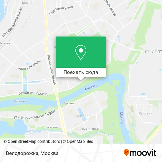Карта Велодорожка