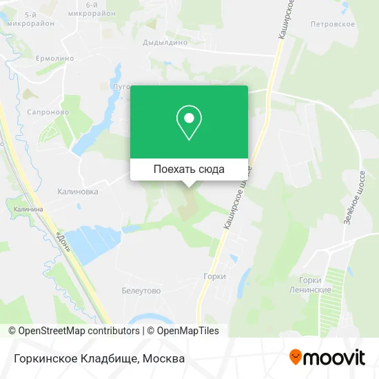 Карта Горкинское Кладбище