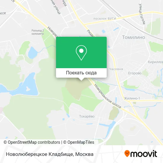 Карта Новолюберецкое Кладбище
