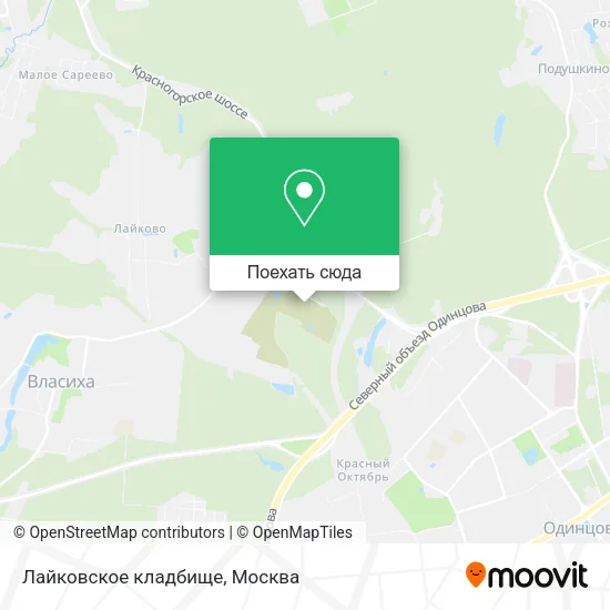 Карта Лайковское кладбище