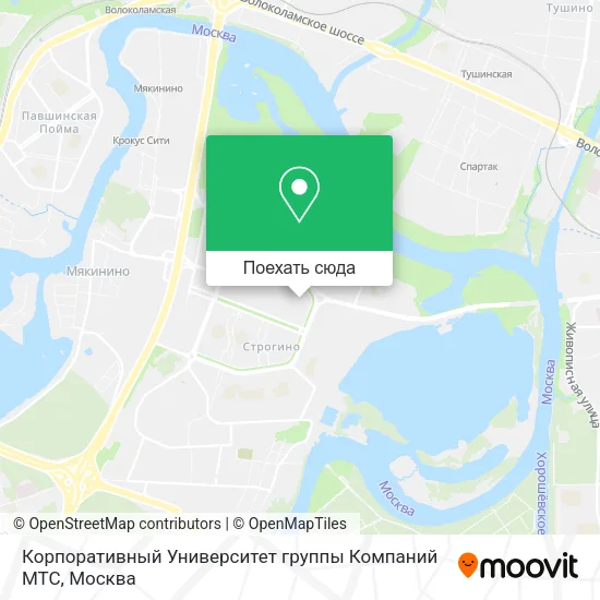 Карта Корпоративный Университет группы Компаний МТС