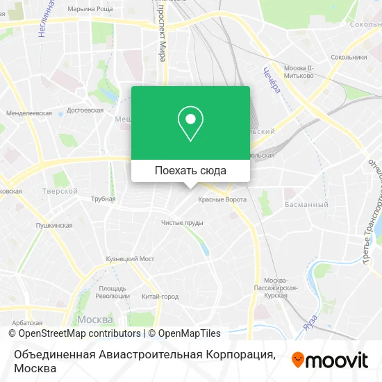 Карта Объединенная Авиастроительная Корпорация