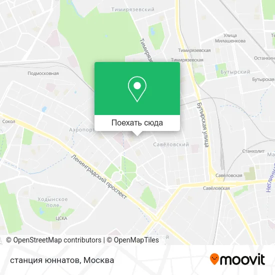 Карта станция юннатов