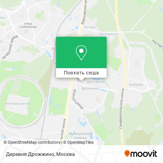 Карта Деревня Дрожжино