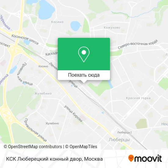 Карта КСК Люберецкий конный двор