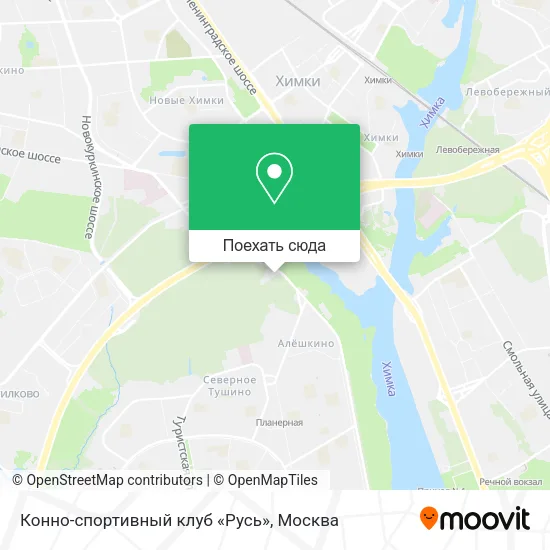 Карта Конно-спортивный клуб «Русь»