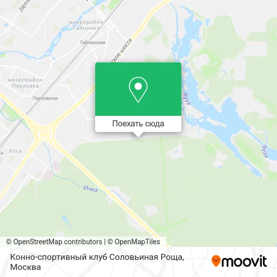 Карта Конно-спортивный клуб Соловьиная Роща