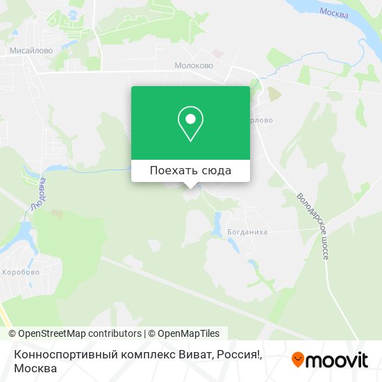 Карта Конноспортивный комплекс  Виват, Россия!