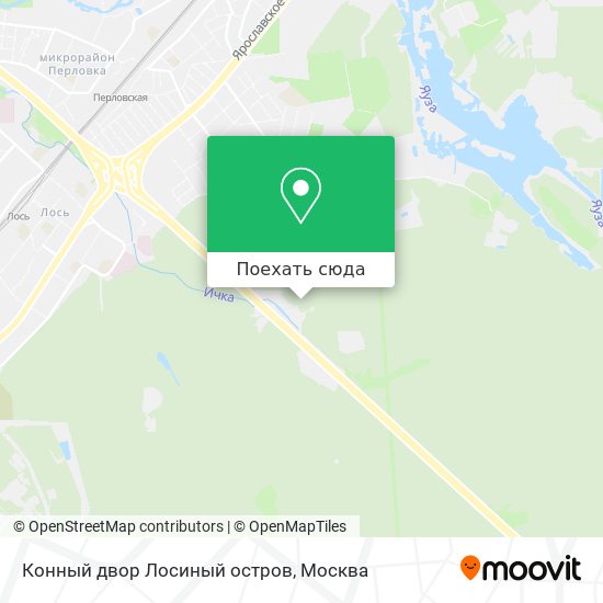 Карта Конный двор  Лосиный остров
