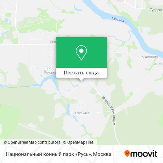 Карта Национальный конный парк «Русь»