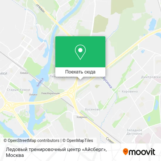 Карта Ледовый тренировочный центр «Айсберг»