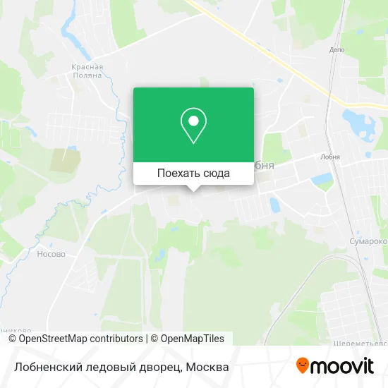 Карта Лобненский ледовый дворец