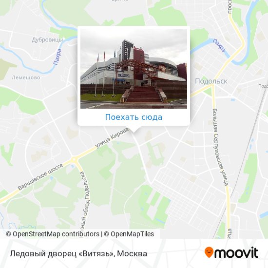 Карта Ледовый дворец «Витязь»