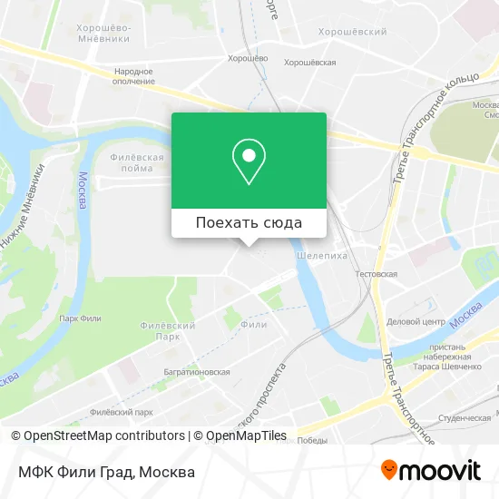 Карта МФК Фили Град