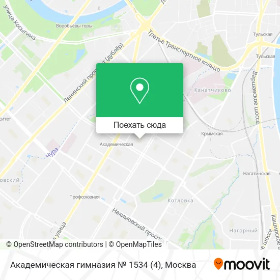 Карта Академическая гимназия № 1534