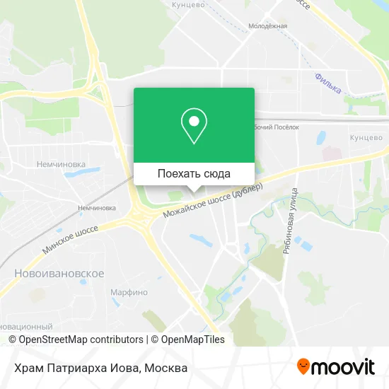 Карта Храм Патриарха Иова