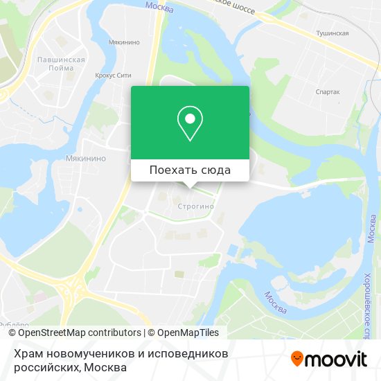 Карта Храм новомучеников и исповедников российских