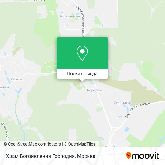 Карта Храм Богоявления Господня