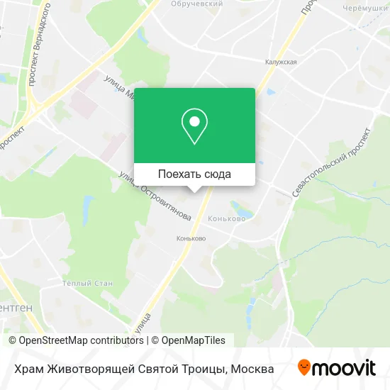 Карта Храм Животворящей Святой Троицы
