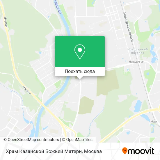 Карта Храм Казанской Божьей Матери